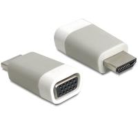 Delock 65472 cambiador de género para cable hdmi-a vga blanco