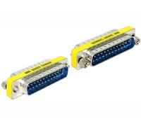 Delock 65482 cambiador de género para cable sub-d 25 azul, plata, ama