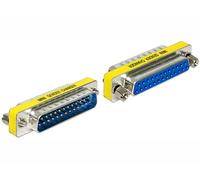 Delock 65484 cambiador de género para cable sub-d 25 azul, plata