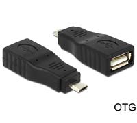Delock 65549 cambiador de género para cable micro usb2.0-b usb2.0-a n