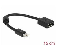 65554 Adaptador DisplayPort Hembra, Mini Displayport Plug L: 0,15m DELOCK