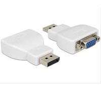 Delock 65568 cambiador de género para cable displayport vga blanco