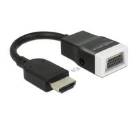 Delock 65587 adaptador de cable hdmi-a vga, 3.5mm negro, blanco - adap