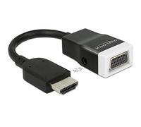 DeLOCK 65587 Adaptador de Cable HDMI-A VGA, 3.5mm Negro, Blanco - Adaptador para Cable (HDMI-A, VGA, 3.5mm, Male Connector/Female Connector, Negro, Blanco)