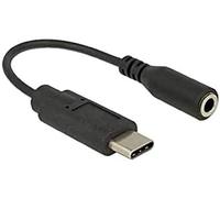 Delock 65842 adaptador de cable usb type-c 3,5 mm negro - adaptador pa