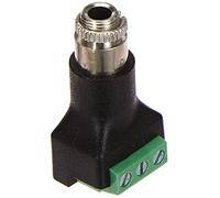 DeLOCK 65878 3 pin 3,5 mm Negro, Verde, Acero inoxidable - adaptador de cable (3 pin, 3,5 mm, Hembra, Negro, Verde, Acero inoxidable)