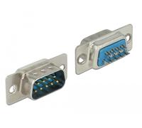 Delock 65881 conector sub-d 9 pin azul, plata