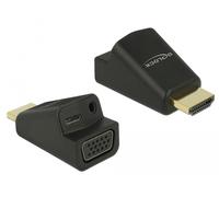 Delock 65895 cambiador de género para cable hdmi a vga & 3.5 mm audio