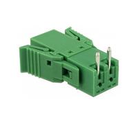 DeLOCK 65952 Terminalblock Set para Platine 2 Pin 3,81 mm Rastermass horizontal, Color Verde, Seccion Cable 24-12 AWG, Plástico, -40 a 105 °C