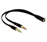 DELOCK Klinkenadapter 3,5mm -> 2x 3,5mm Bu/St 0.20 NUEVO