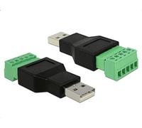 DeLOCK 65993 adaptador de cable 5 pin terminal block USB 2.0 A Negro - Adaptador para cable (5 pin terminal block, USB 2.0 A, Negro)