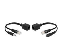 DeLOCK 66024 Juego de adaptadores PoE pasivos RJ45 DC 5,5 x 2,5 mm