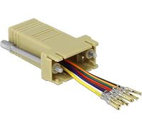 DeLOCK 66164 adaptador de cable Sub-D 9 pin Rj-45 Negro, Gris, Acero inoxidable - Adaptador para cable (Sub-D 9 pin, Rj-45, Male connector / Female connector, Negro, Gris, Acero inoxidable)