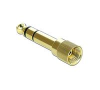 DeLOCK 66390 Adaptador de Cable 3.5 mm 6.35 mm Oro 66390, 3.5 mm, 6.35 mm, Macho/Hembra, Oro