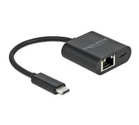 DeLOCK 66644 - Estación de Carga con Cable USB 3.2 Gen 1 (3.1 Gen 1) Type-C, Color Negro