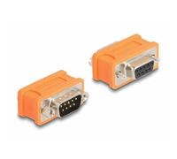 DeLOCK 66741 cable gender changer D-Sub 9 pin Orange