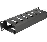 Delock 66843 - Panel de gestión de Cables (10 Pulgadas, con Apertura, 1 HE), Color Negro