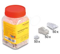DeLOCK Conector Modular RJ45 con Ranura Curvada 50