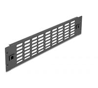 DeLOCK 66987 Accesorio de Bastidor Panel Ciego de Relleno para Rack con ventilación y bisagras (2U)