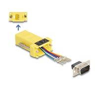 Delock 67076 cambiador de género para cable d-sub 9 rj12 amarillo