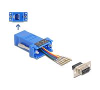 Delock 67080 cambiador de género para cable d-sub 9 rj12 azul