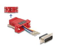Delock 67084 cambiador de género para cable d-sub 15 rojo