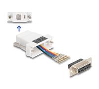 Delock 67088 cambiador de género para cable d-sub 15 rj12 blanco