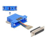 Delock 67100 cambiador de género para cable d-sub 25 rj12 azul