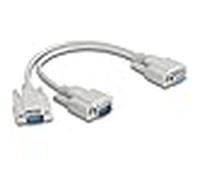 Delock 67160 cable de serie beige 0,3 m db-9