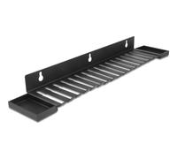 Delock 67180 organizador de cables pared soporte para cables negro