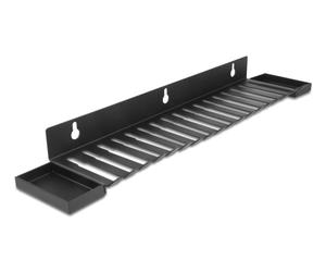 Delock 67180 organizador de cables pared soporte para cables negro