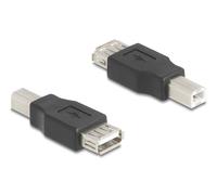 Delock 67199 cambiador de género para cable usb type-b usb type-a neg