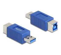 Delock 67217 cambiador de género para cable usb type-a usb type-b azu