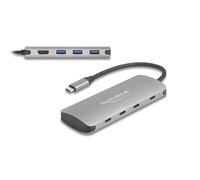 DeLOCK 7 Port USB 10Gbps Hub y 4K HDMI Ausgang con USB Type-C™ Anschluss