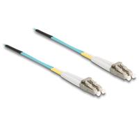 Delock 80153 cable de fibra óptica e infiniband 100 m 2x lc mmf color