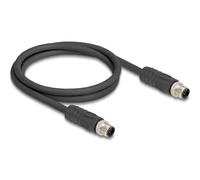 Delock 80514 cable para sensor y actuador 1 m rst m12 negro