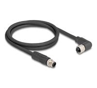 Delock 80523 cable para sensor y actuador 1 m rst m12 negro