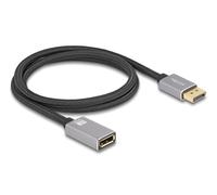 Delock 81079 cable displayport 1 m negro, gris
