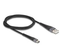 Delock 81121 cable usb usb 2.0 1 m usb a usb c antracita, negro