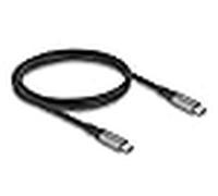 Delock 81191 cable usb usb4 gen 2x2 1 m usb c negro, gris