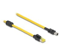 Delock 81250 cable de red negro, amarillo 1 m cat6