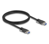 81254 Cable USB A macho, ambos lados 1m negro 26AWG,27AWG DELOCK