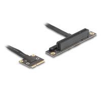 Adaptador Delock 81295 Mini PCI Express a PCIe 3.0 x8 20 cm negro
