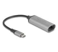 Delock 81570 cambiador de género para cable usb type-c rj-45 antracit