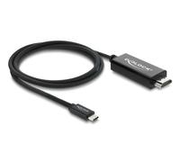 Delock 81703 adaptador de cable de vídeo 1 m usb tipo c hdmi negro