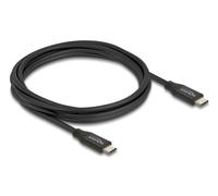 Delock 81708 cable usb usb4 gen 2x2 3 m usb c 20 gbit/s 60 w negro