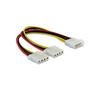 Delock 82100 - Cable de alimentación (2 x 4 Pin Molex Macho/4 Pin Molex Hembra)