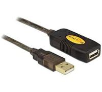 Delock 82308 - cable usb 2.0 (5 mm, macho/hembra), color negro