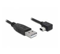 DeLOCK 82680 - Cable USB (0,5 m, USB A, Mini-USB B, Male Connector/Male Connector, 480 Mbit/s, Negro)