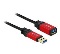 DeLOCK 82755 - Cable USB de 5 Metros, Negro y Rojo